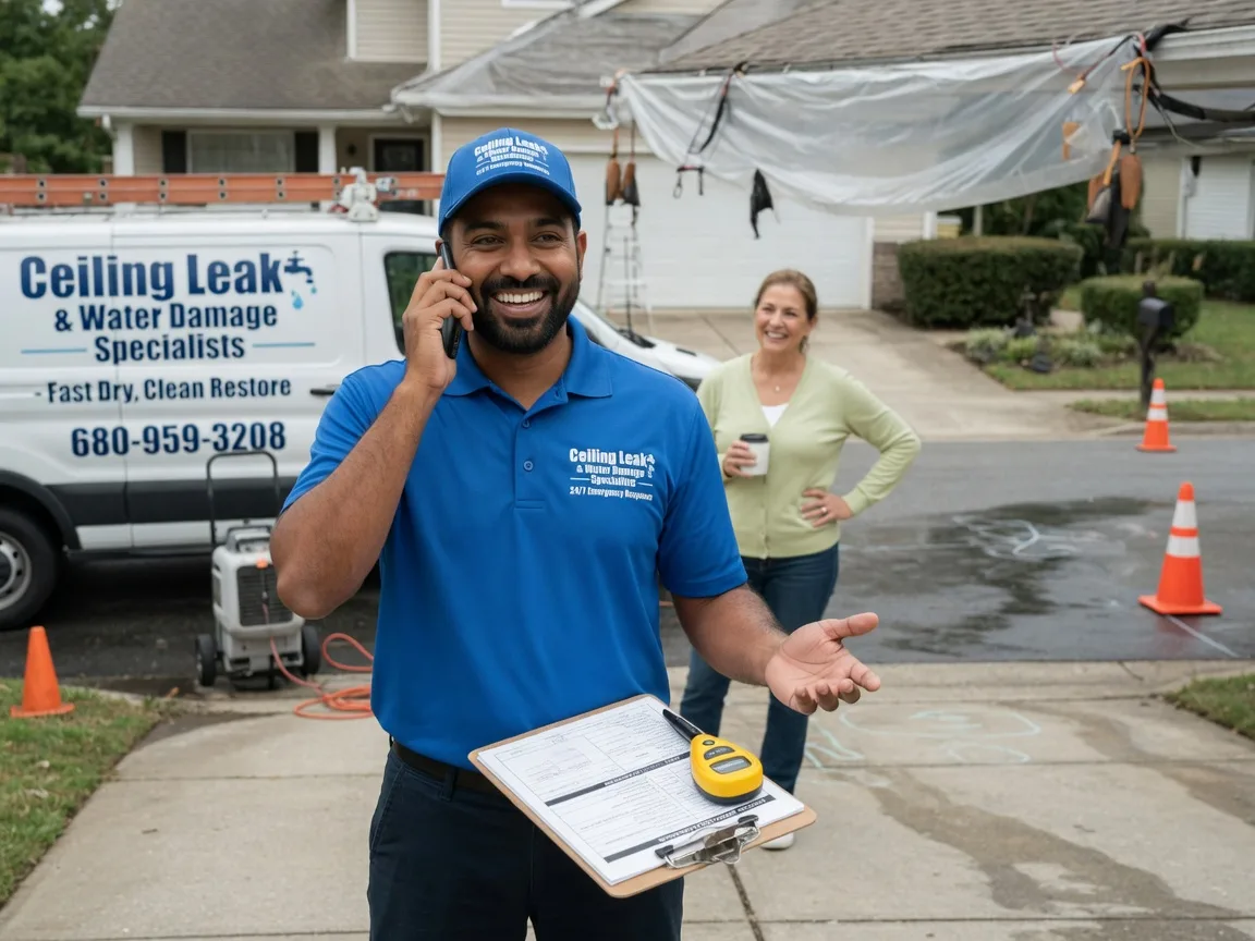 Ceiling Leak Cleanup Mine Hill, NJ FAQs